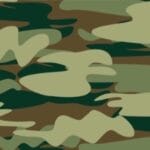 Mönstrat - Army grön