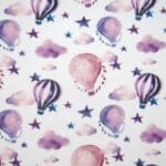 Mönstrat - Lila luftballonger