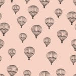 Mönstrat - Air balloons pale pink